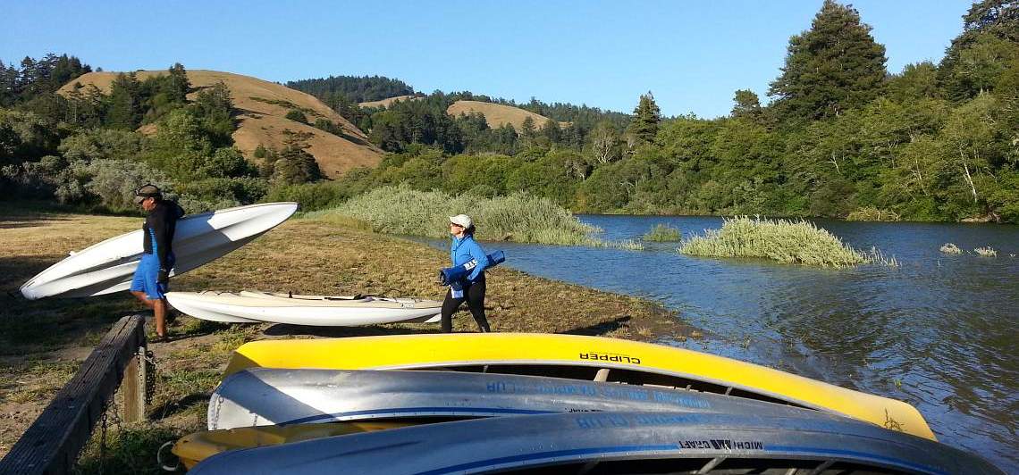 Heather and Horge Taking Advantage of a Fine Day on the Russian River
